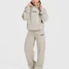 Sports Society Oversized Mjukisbyxor med raka ben