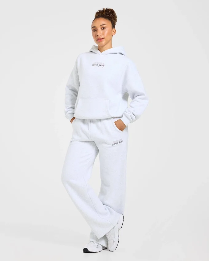 Sports Society Oversized Mjukisbyxor med raka ben