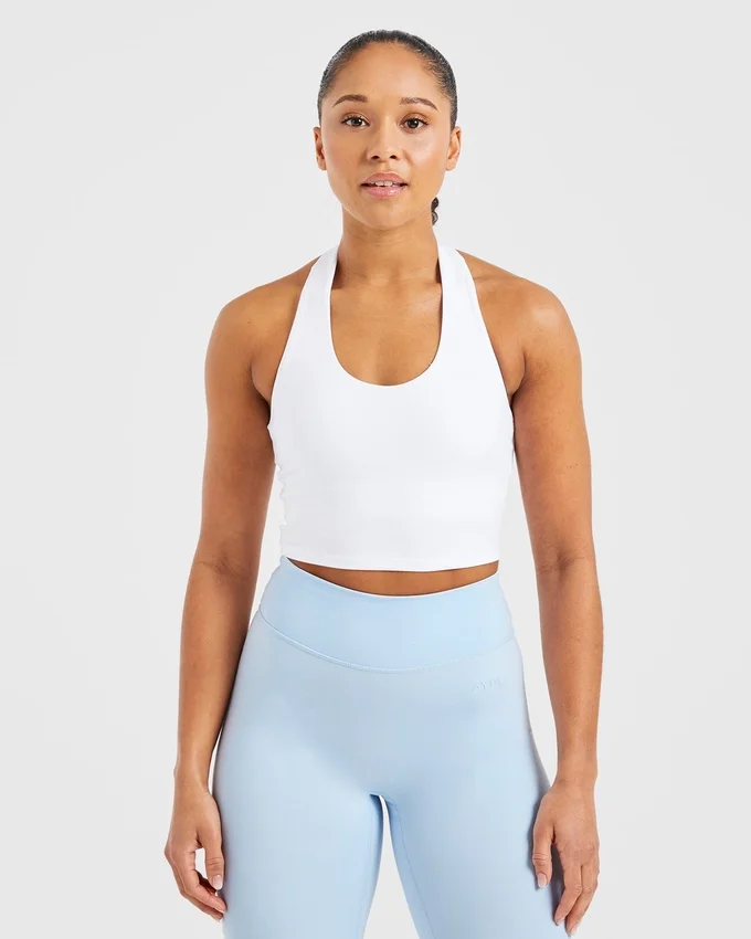 Staple halterneck-crop-top