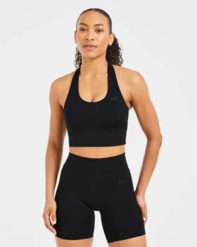 Staple halterneck-crop-top