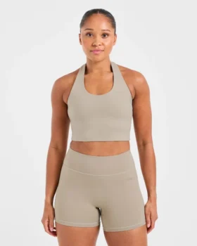 Staple halterneck-crop-top