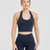 Staple halterneck-crop-top