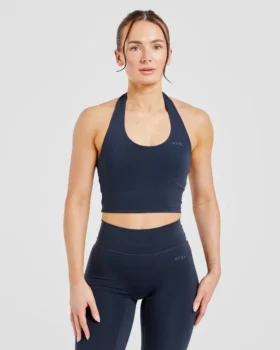 Staple halterneck-crop-top