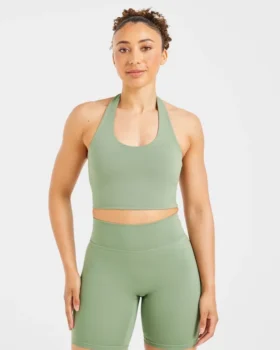 Staple halterneck-crop-top