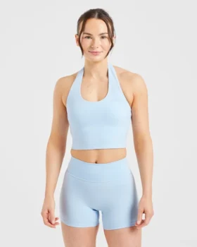 Staple halterneck-crop-top
