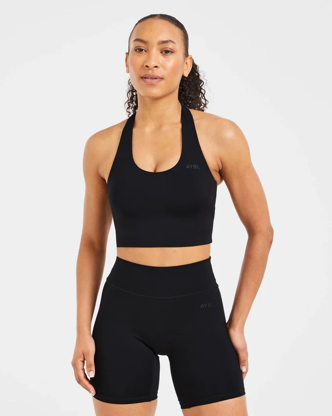 Staple halterneck-crop-top