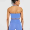 Staple halterneck-crop-top