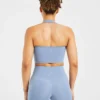 Staple halterneck-crop-top