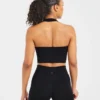 Staple halterneck-crop-top