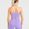 Staple halterneck-crop-top