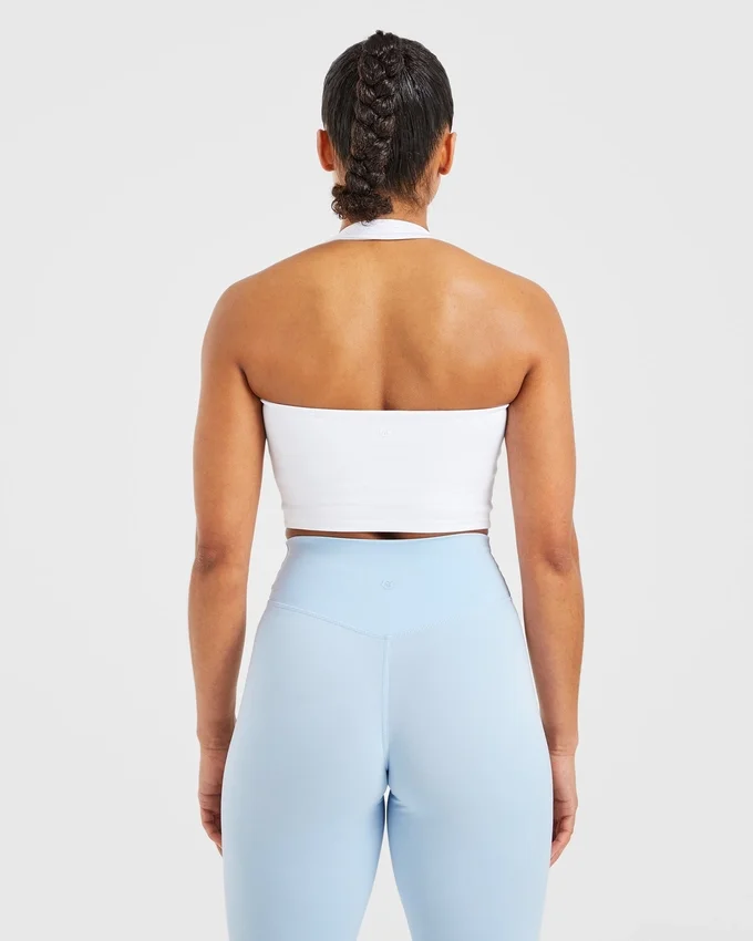 Staple halterneck-crop-top