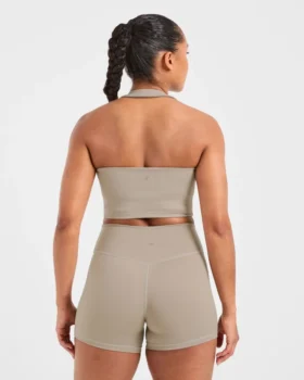 Staple halterneck-crop-top