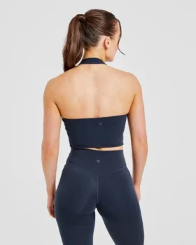 Staple halterneck-crop-top