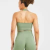 Staple halterneck-crop-top