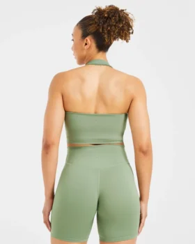Staple halterneck-crop-top