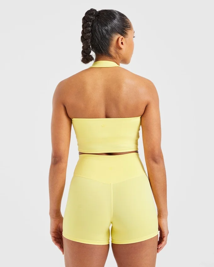 Staple halterneck-crop-top