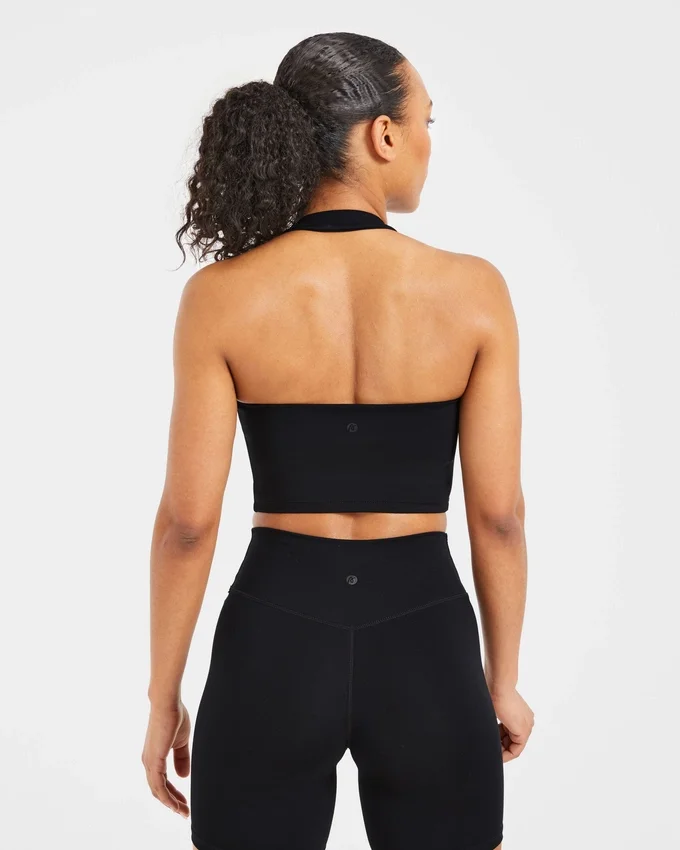 Staple halterneck-crop-top