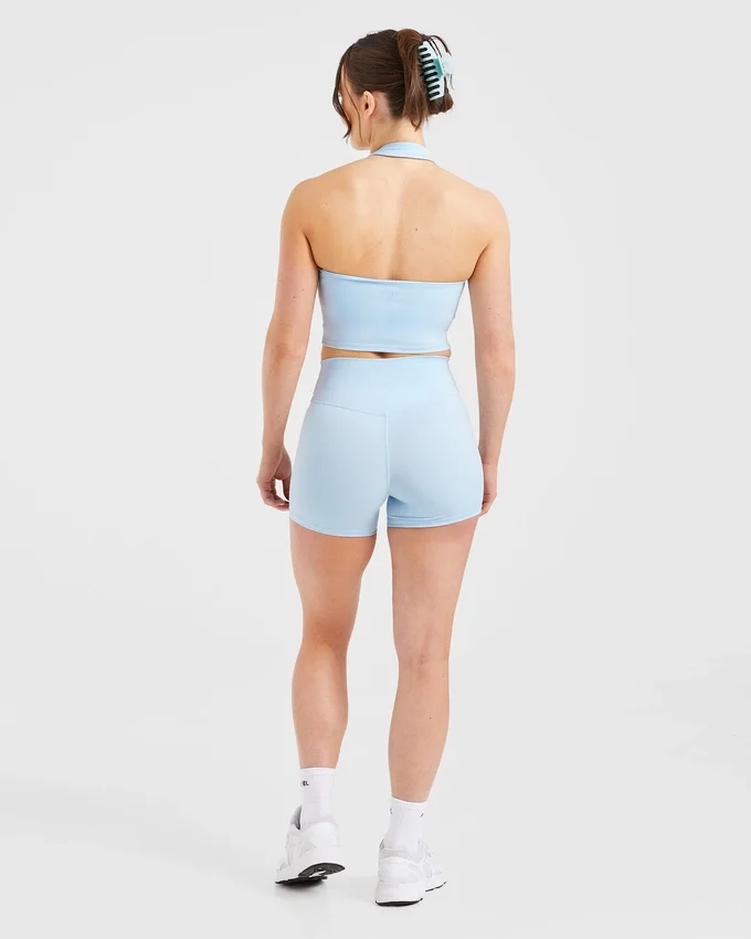Staple halterneck-crop-top