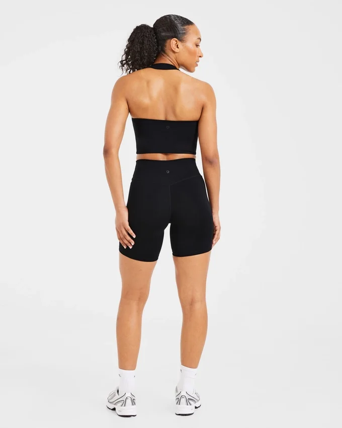 Staple halterneck-crop-top
