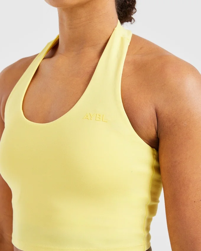 Staple halterneck-crop-top