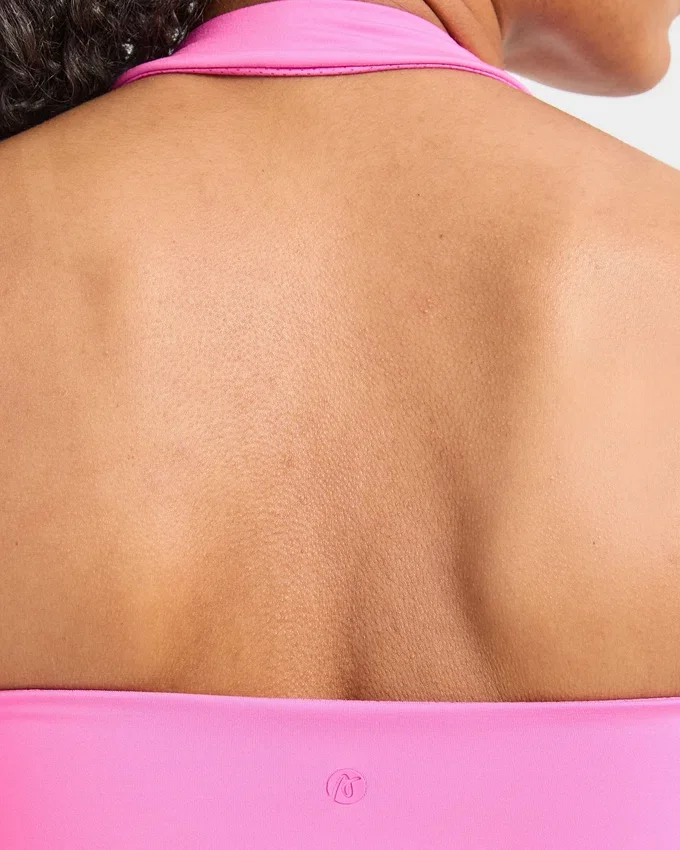 Staple halterneck-crop-top