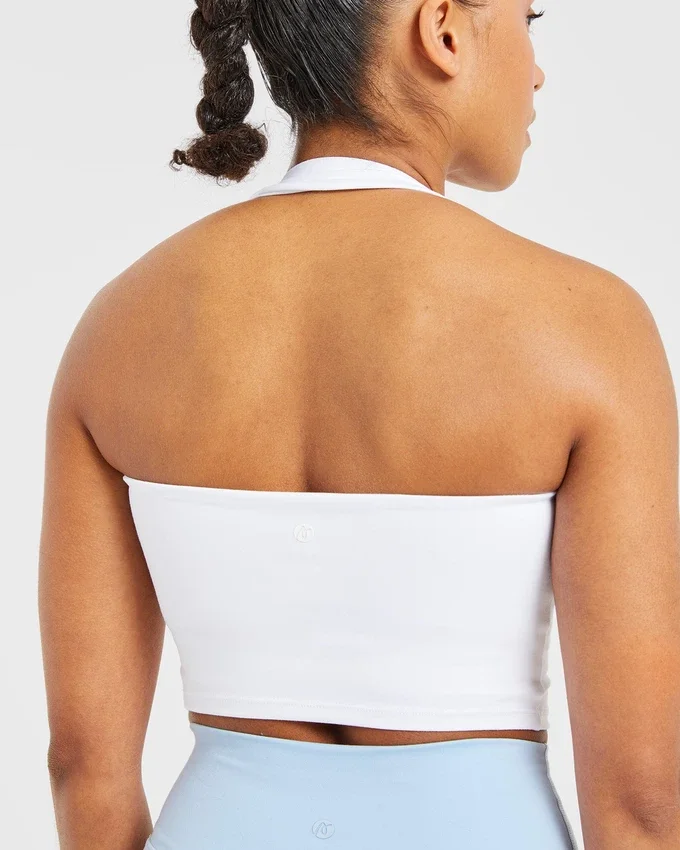 Staple halterneck-crop-top