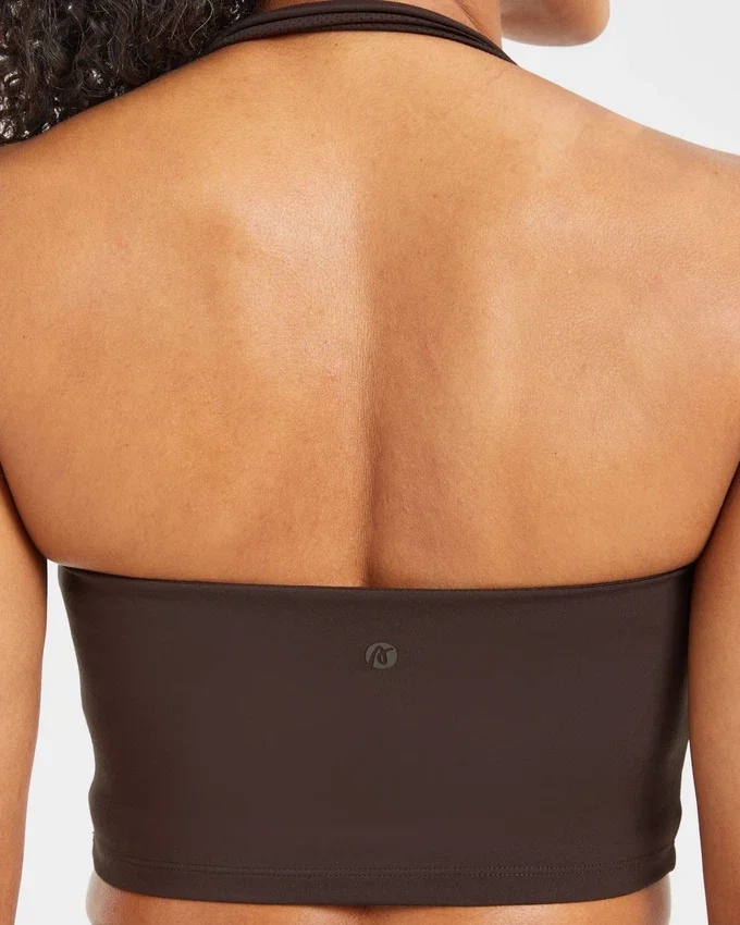 Staple halterneck-crop-top