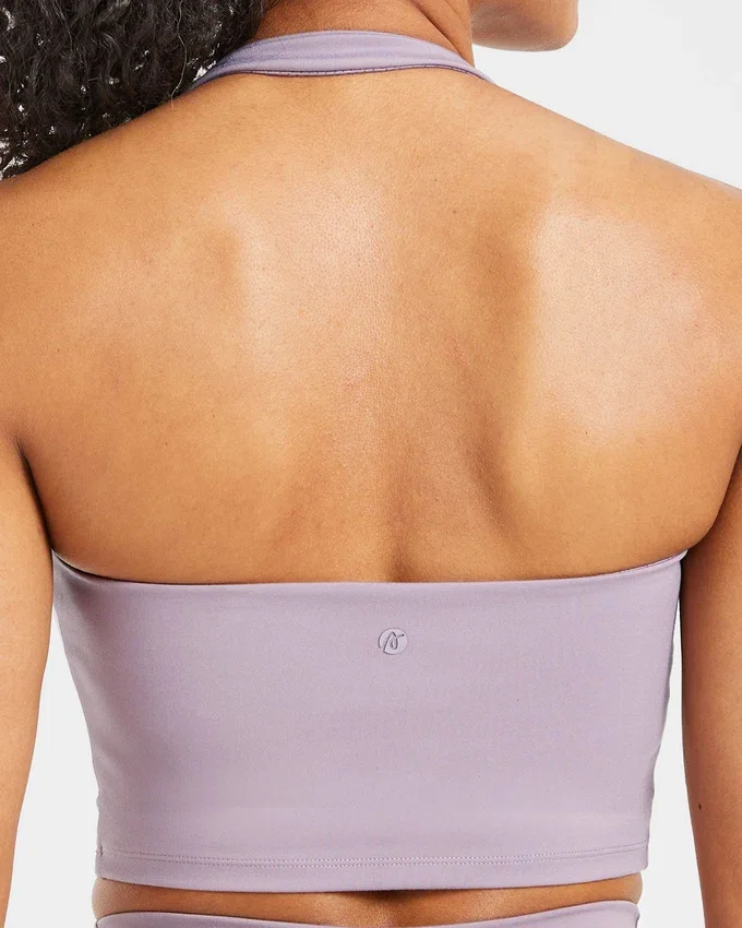 Staple halterneck-crop-top