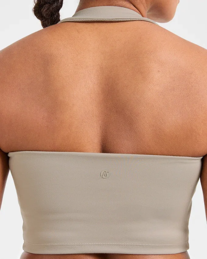 Staple halterneck-crop-top
