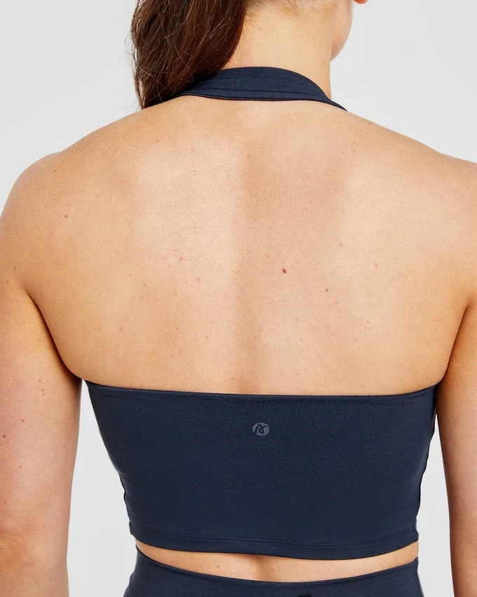 Staple halterneck-crop-top