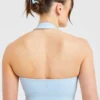Staple halterneck-crop-top