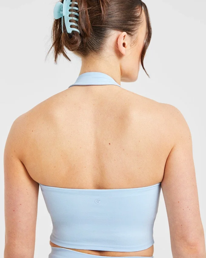 Staple halterneck-crop-top