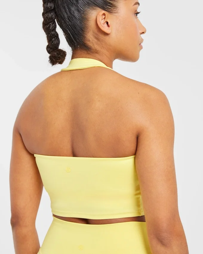 Staple halterneck-crop-top