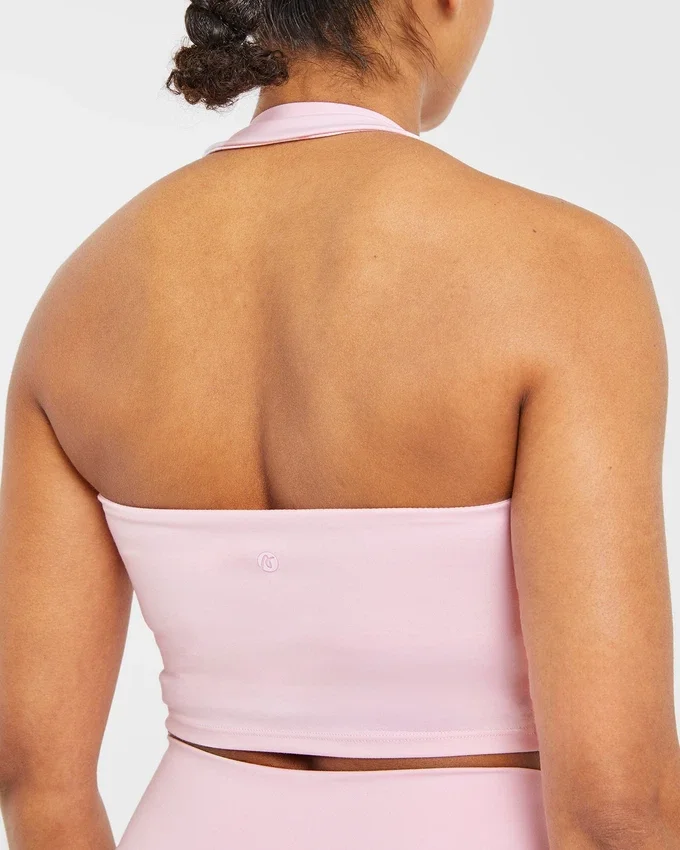 Staple halterneck-crop-top
