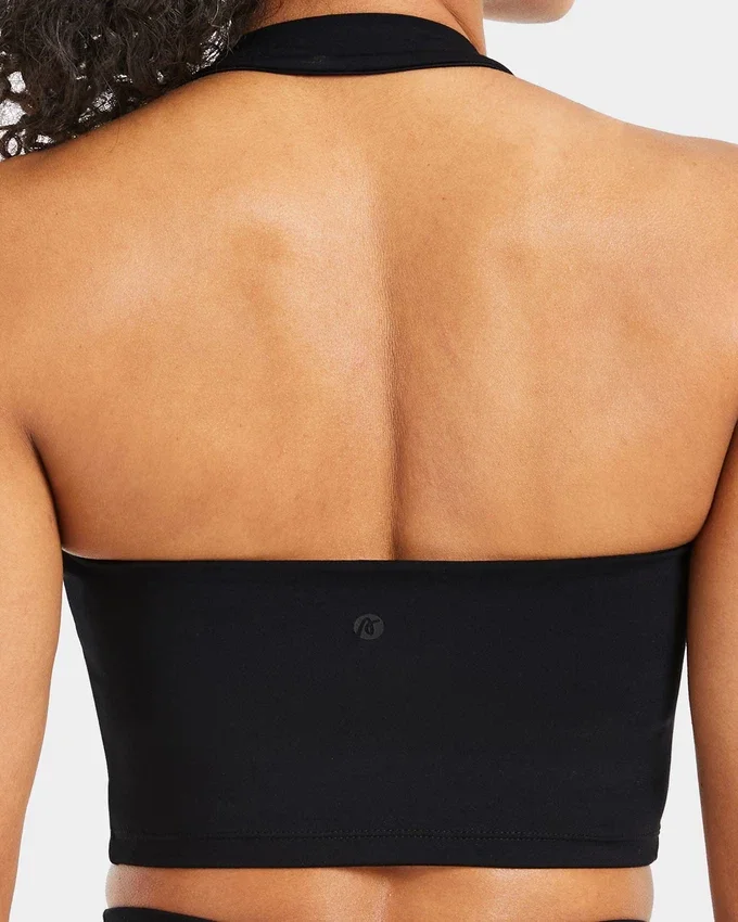 Staple halterneck-crop-top