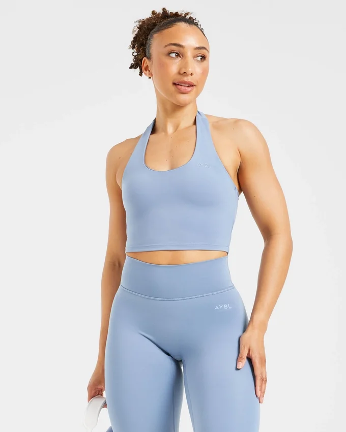 Staple halterneck-crop-top
