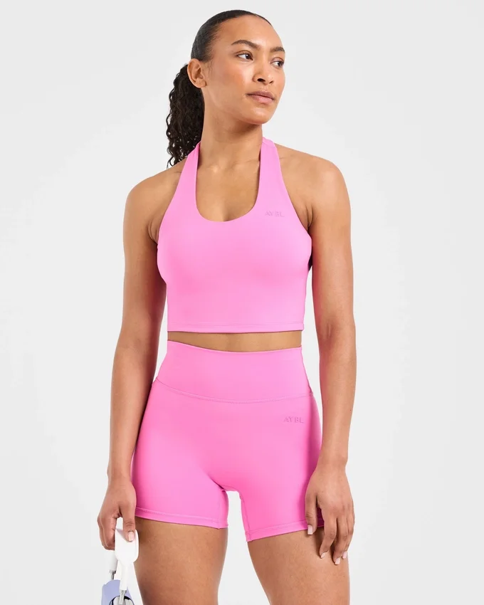 Staple halterneck-crop-top