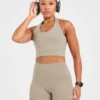 Staple halterneck-crop-top