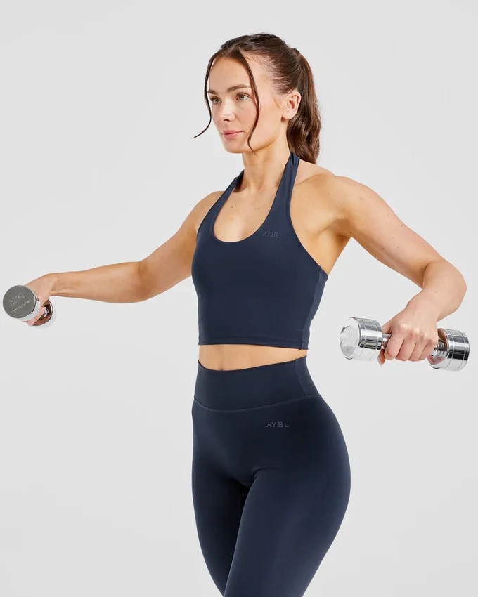 Staple halterneck-crop-top