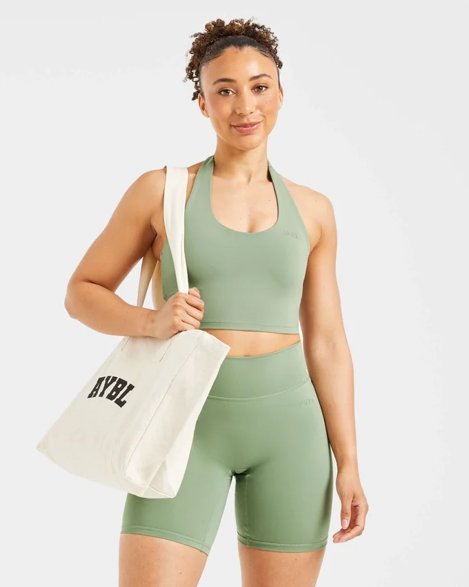 Staple halterneck-crop-top