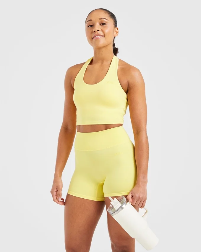 Staple halterneck-crop-top