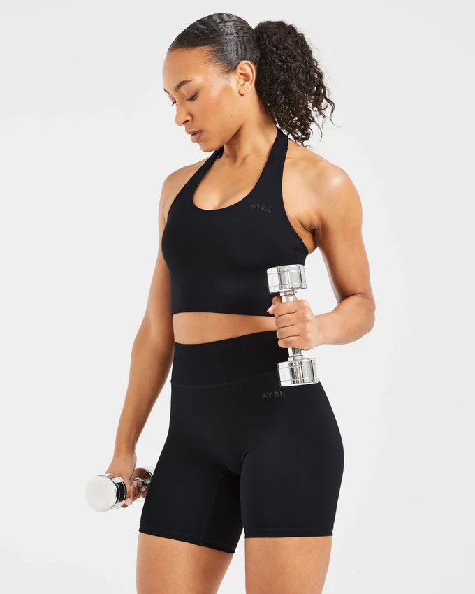 Staple halterneck-crop-top