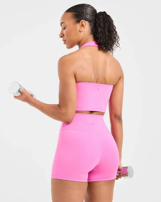 Staple halterneck-crop-top