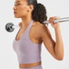 Staple halterneck-crop-top