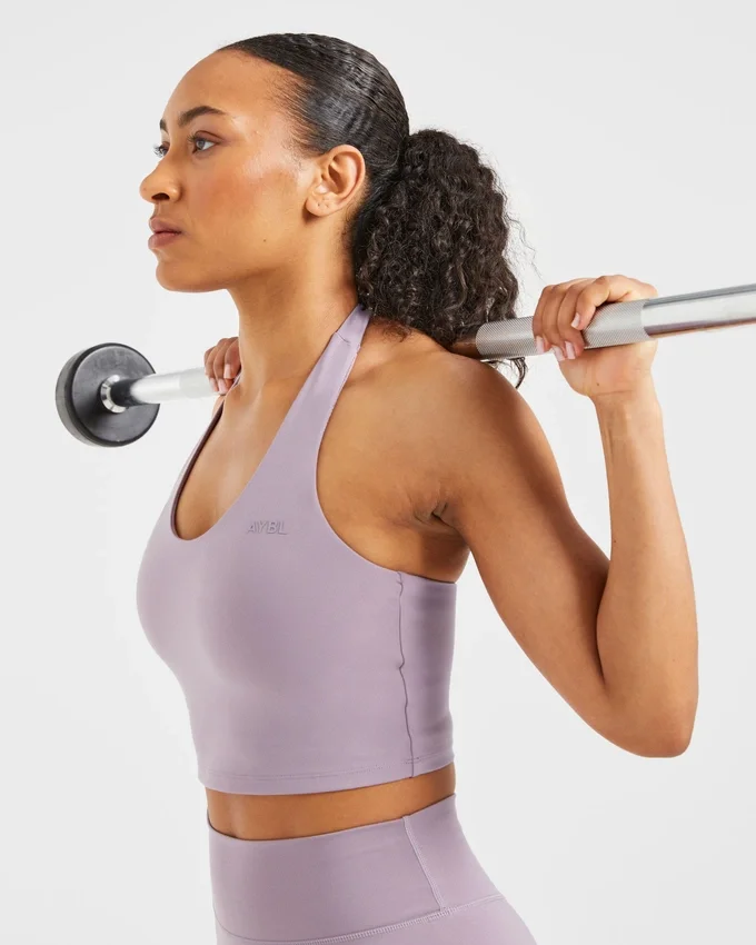 Staple halterneck-crop-top