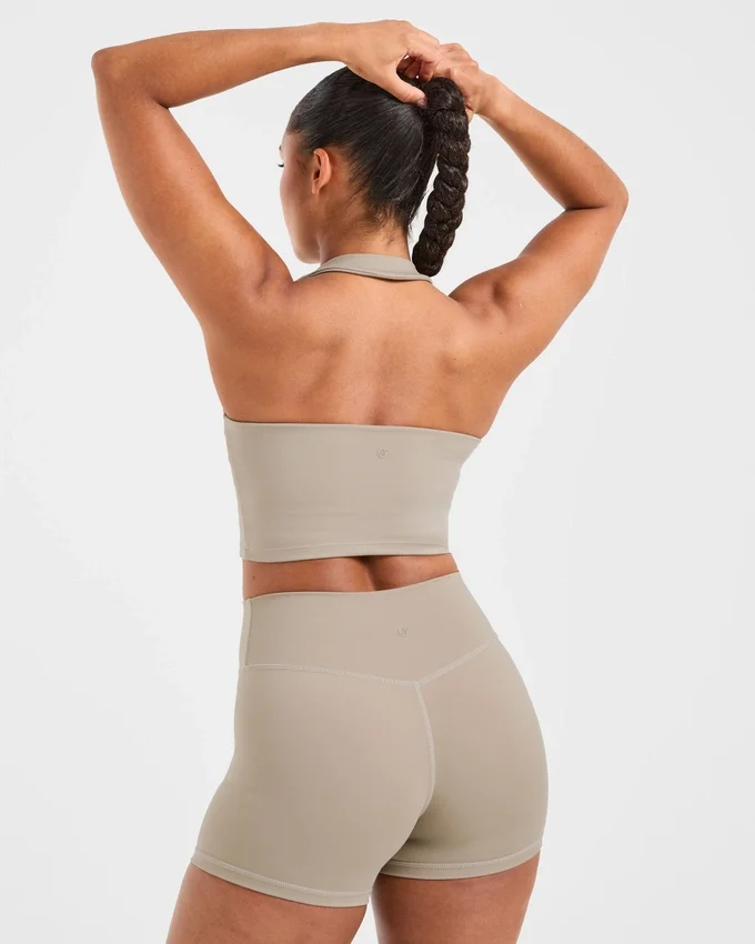 Staple halterneck-crop-top