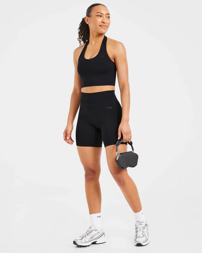 Staple halterneck-crop-top