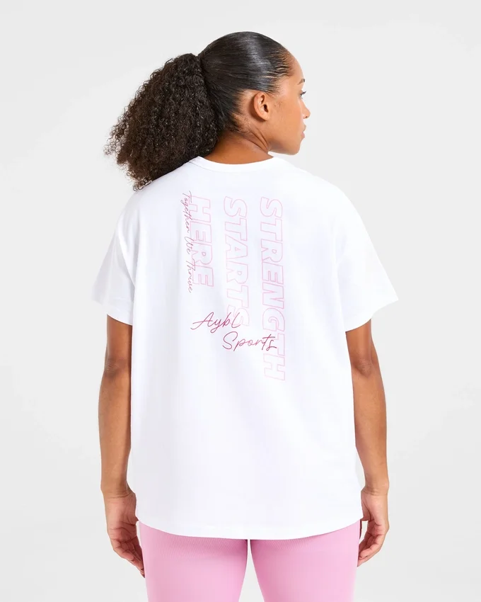 Strength Starts Here Oversized T-shirt