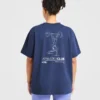 T-shirt med illustration av styrkelyft