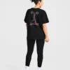 T-shirt med illustration av styrkelyft